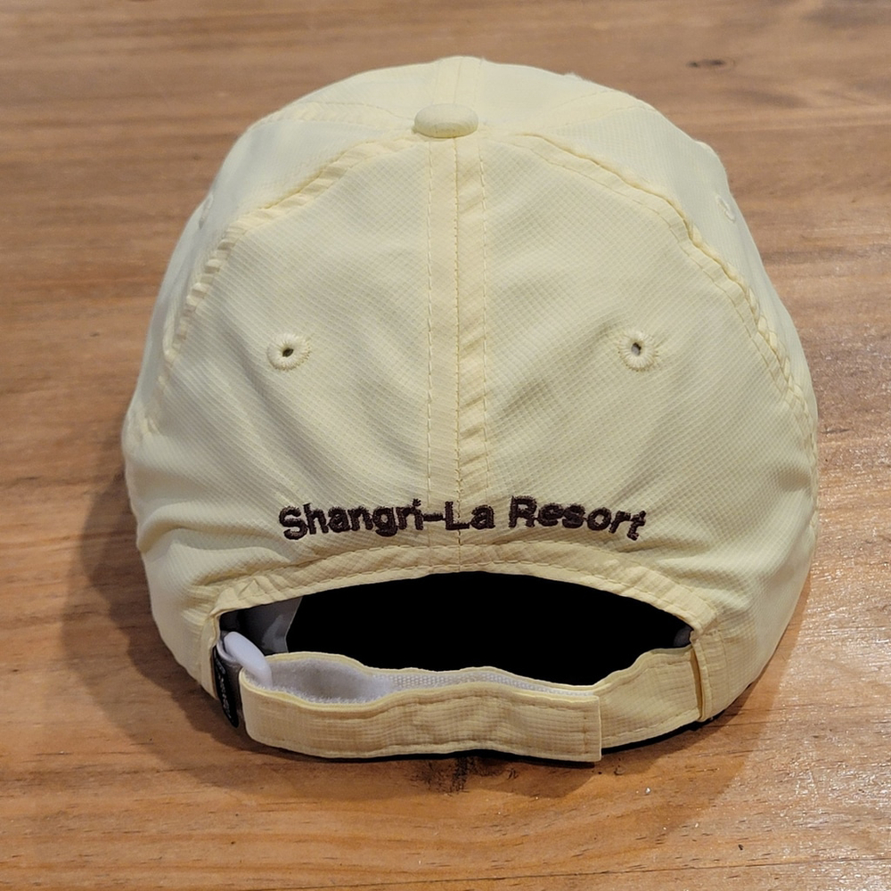 Shangri-La Golf Hat Imperial Lightweight Yellow Monkey Face Logo Golfer - Picture 3 of 8